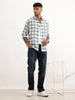 Regular Fit Checkered Shirt | White