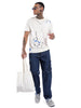 Paint Splash Printed White T-Shirt