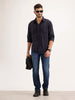 Comfort Fit Double Pocket Shirt | Blue