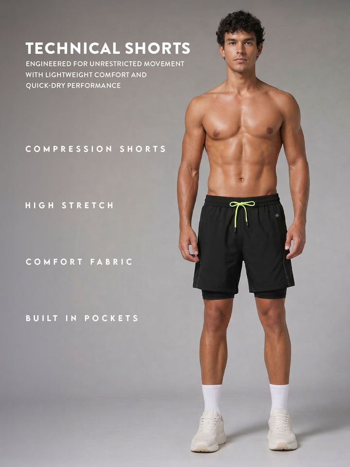 Technical Shorts | Active | Black