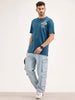 Slim Fit Embroidered T-Shirt | Teal