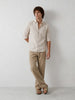 Solid Regular Fit Full Sleeve Shirt | Beige
