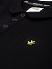 Black Lined Polo Collar T-Shirt