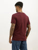 Slim Fit Placement Printed T-Shirt | Purple