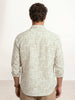 Slim Fit AOP Full Sleeve Shirt | Off White