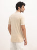 Classic Contrast Sleeve Polo T-Shirt | Beige