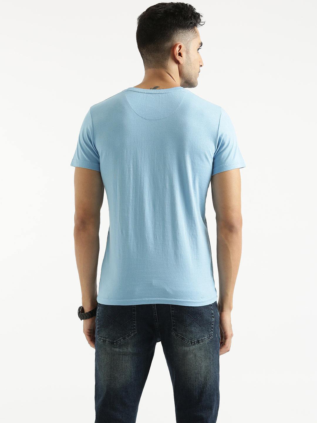 Colour-Blocked Abstract T-Shirt