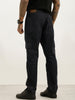 Washed Slim Fit Denim Cargo | Dark Blue