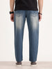 Faded Loose Fit Denim Jeans | Light Blue
