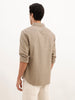 Classic Regular Fit Checkered Shirt | Khaki