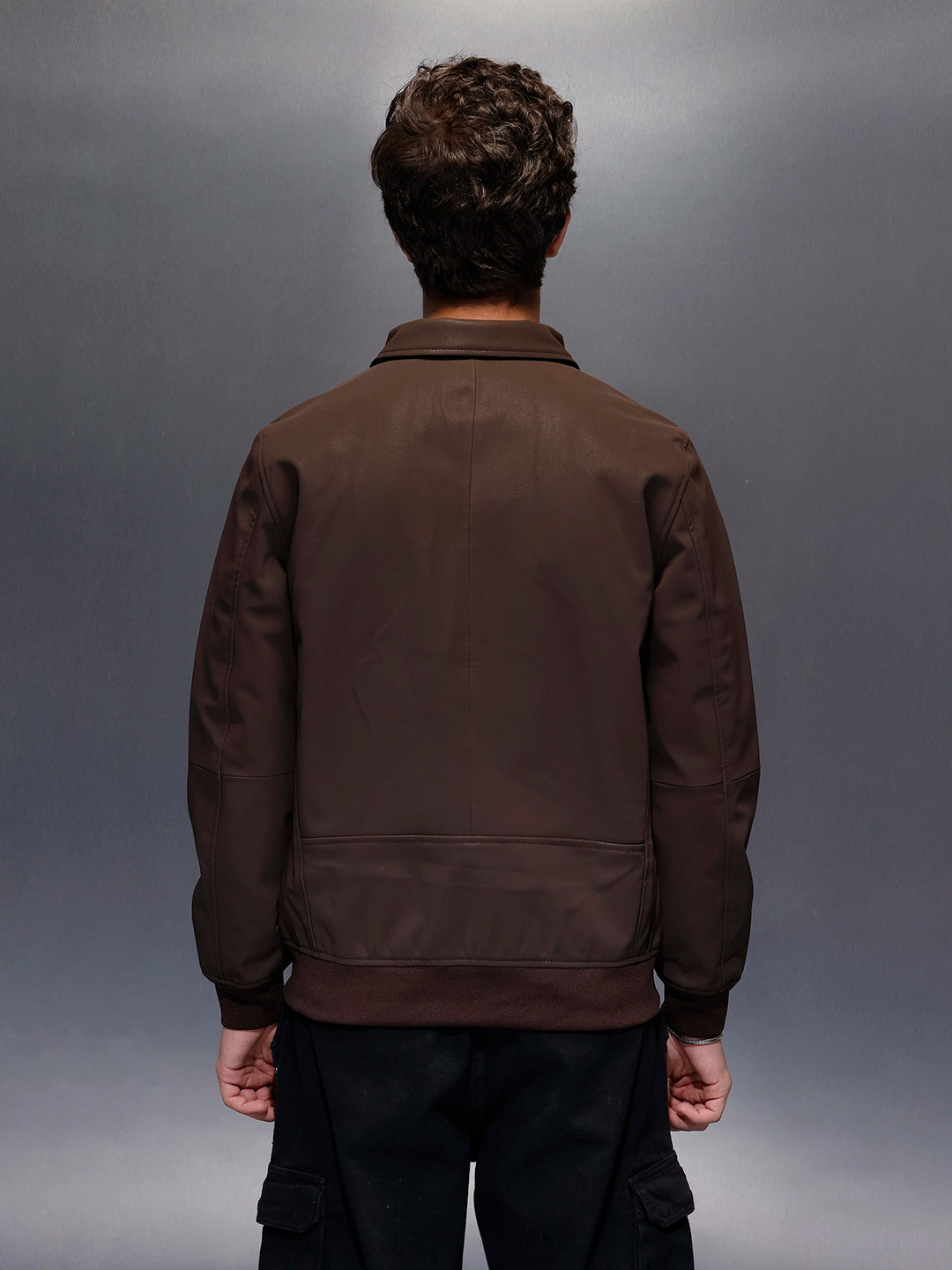 Wrogn Branded Men's Varsity Inspired Jacket  |  Brown