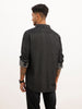 Slim Fit Denim Shirt | Dark Grey