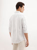 Regular Fit Striped Shirt  | White