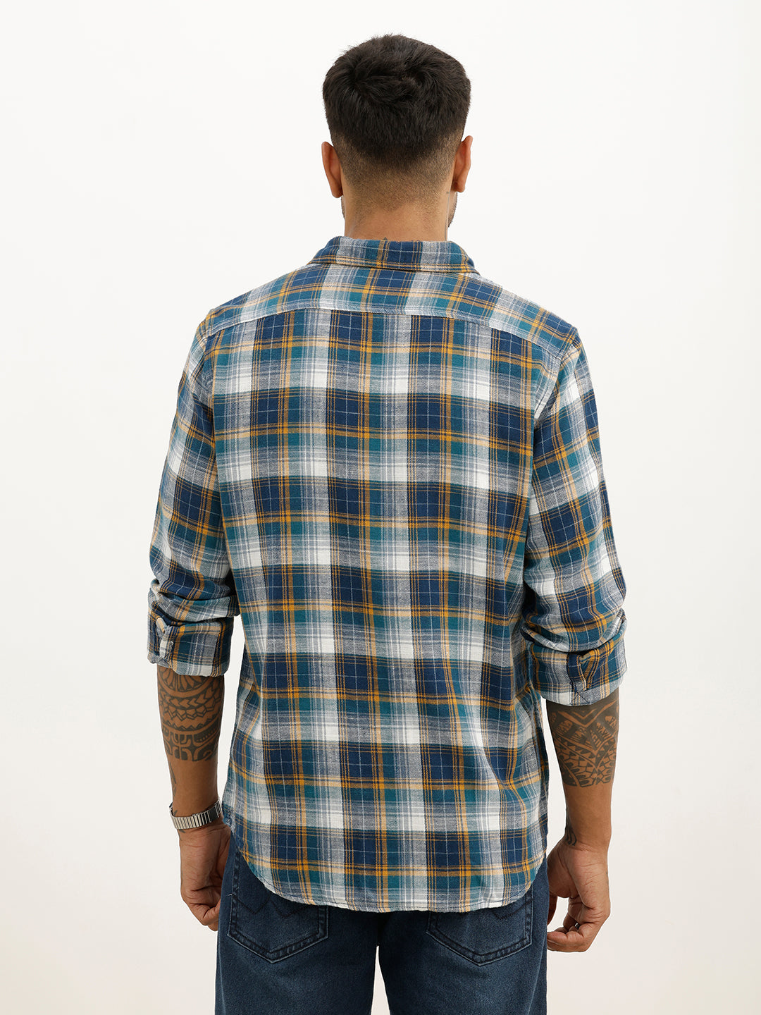 Classic Slim Fit Checkered Shirt | Multicolor