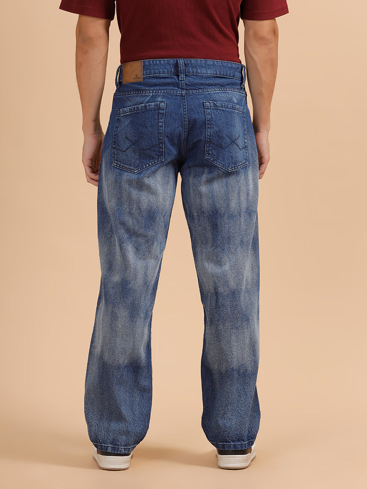 Heavy Fade Loose Fit Jeans | Blue