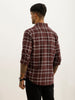 Classic Slim Fit Checkered Shirt | Wine