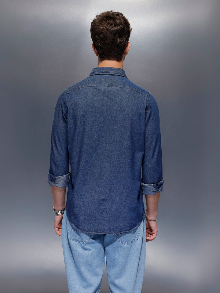 Men's Casual Slim Fit Shirt  | Blue