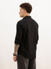 Solid Slim Fit Full Sleeve Shirt | Black | WSH02FSSL0315S