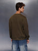 Graphic Accent Sweatshirt | Olive