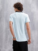Contrast Collar Tipping Polo T-Shirt | Light Blue
