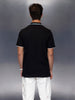 Signature Trim Detail Polo Shirt | Black