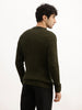 Solid Regular Fit Knitted Sweater | Maroon