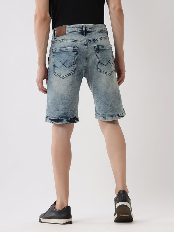 Ripped Medstone Denim Shorts