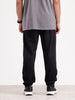Solid Relaxed Fit Joggers  | Black