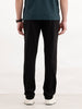 Solid Slim Fit Hyper-Flex Trouser | Black