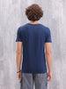 Solid Slim Fit T-Shirt  | Navy Blue