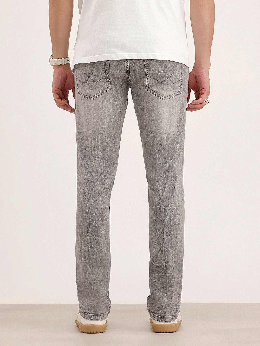 Faded Slim Fit Denim Jeans | Grey