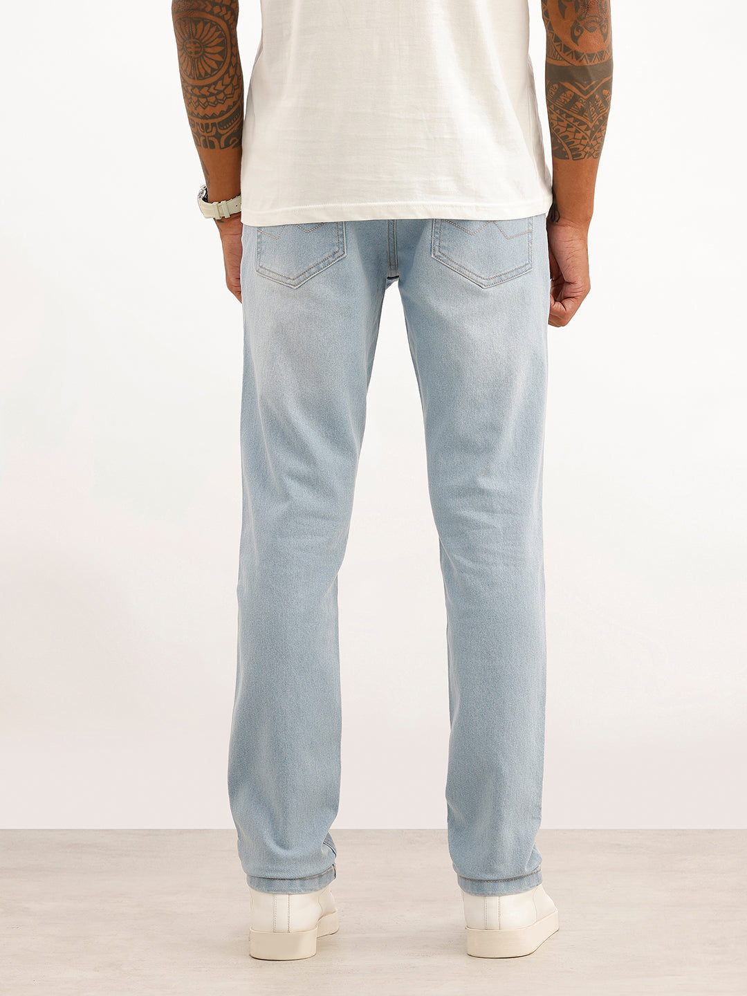 Solid Slim Fit Denim Jeans | Blue