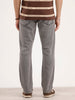 Straight Fit Denim Jeans | Grey