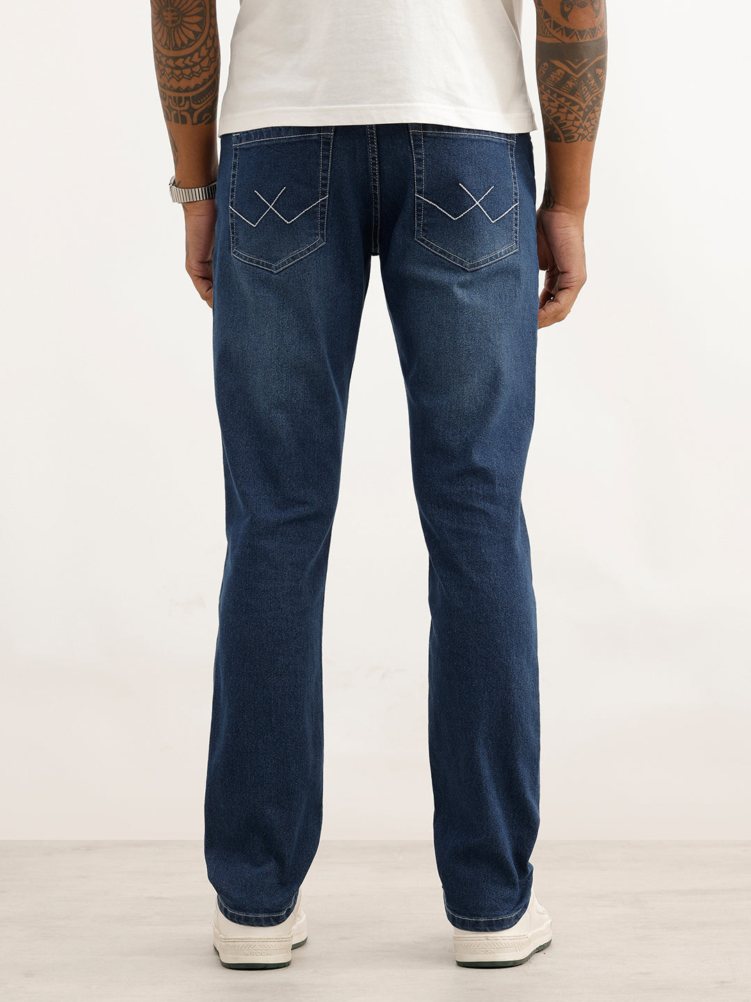 Faded Slim Fit Denim Jeans | Blue