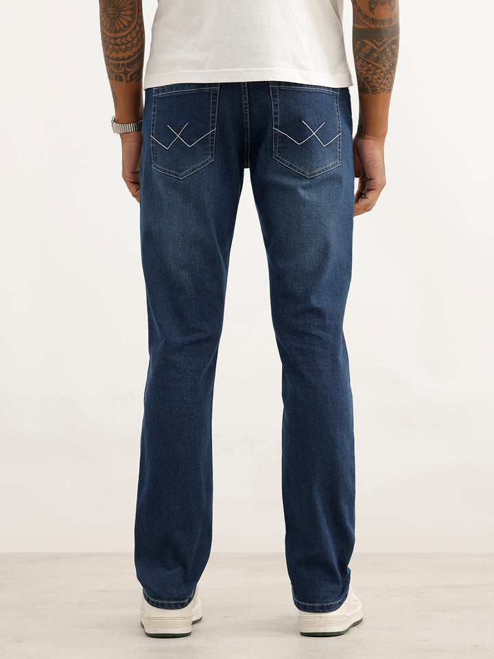 Faded Slim Fit Denim Jeans | Blue