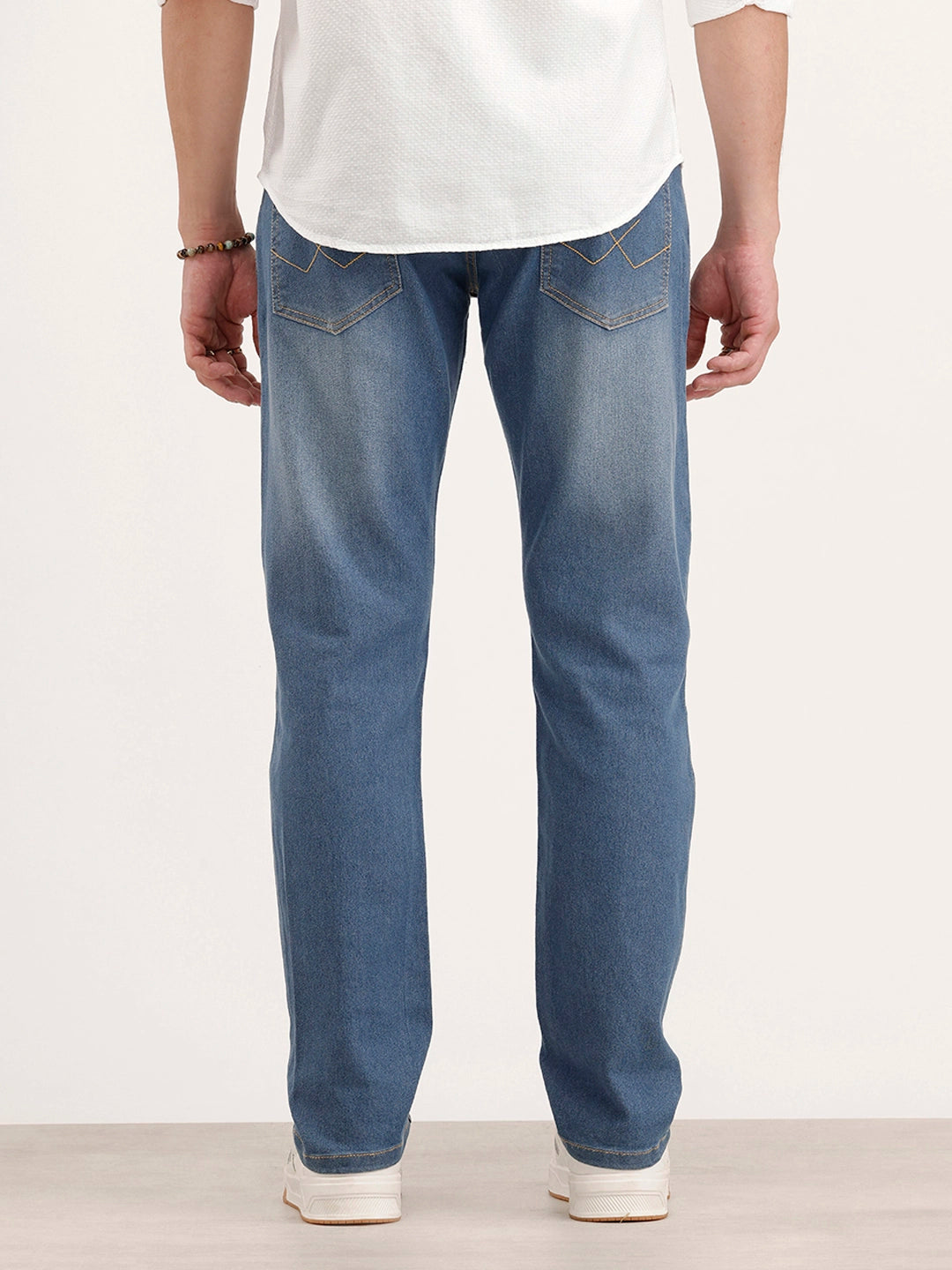 Relaxed Fit Denim Jeans | Light Blue