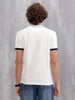 Contrast Collar Polo T-Shirt | White