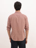 Solid Slim Fit Full Sleeve Shirt | Peach