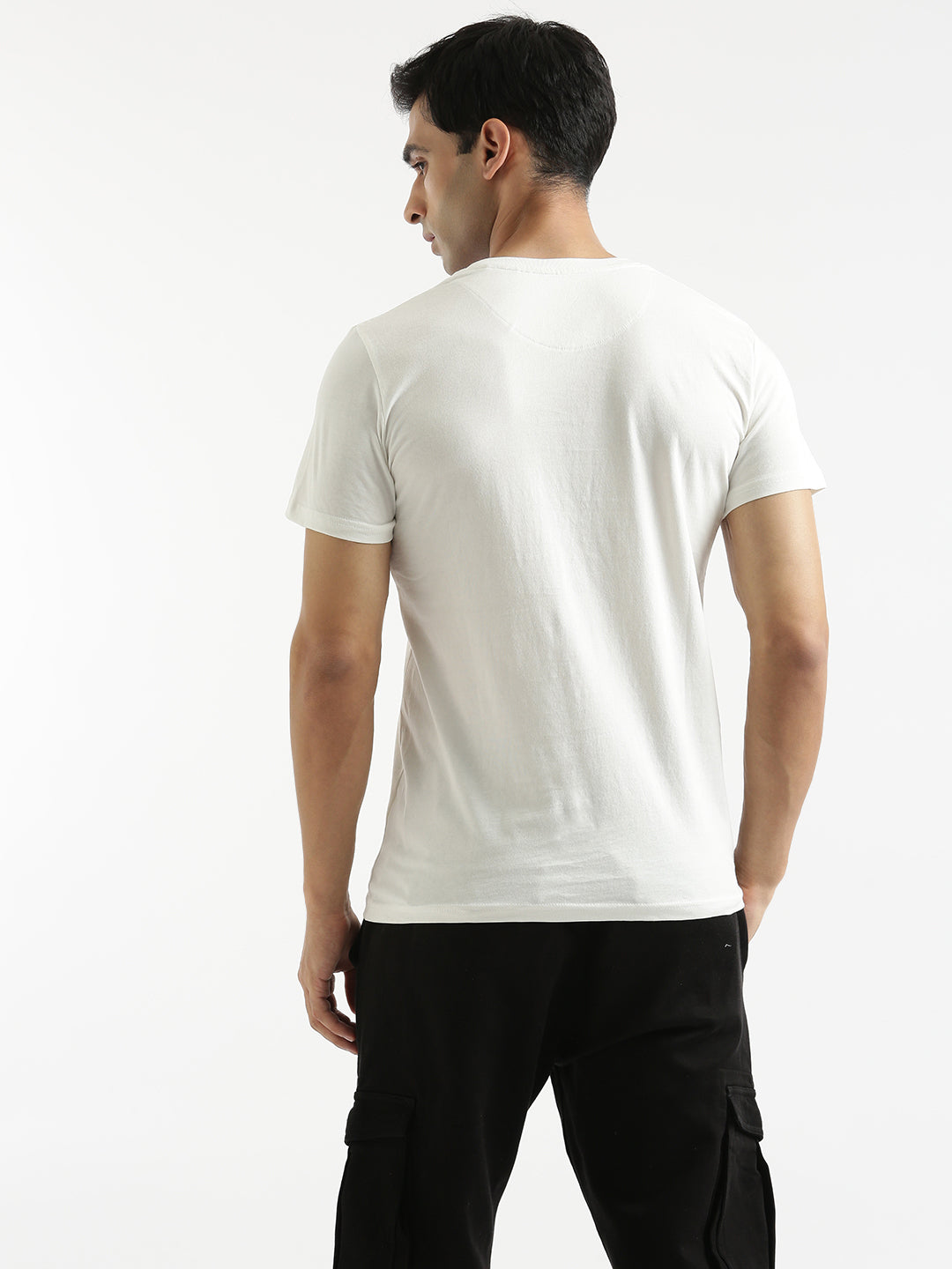Printed Popeye White Regular Fit T-Shirt