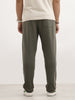 Solid Regular Fit Jogger | Olive