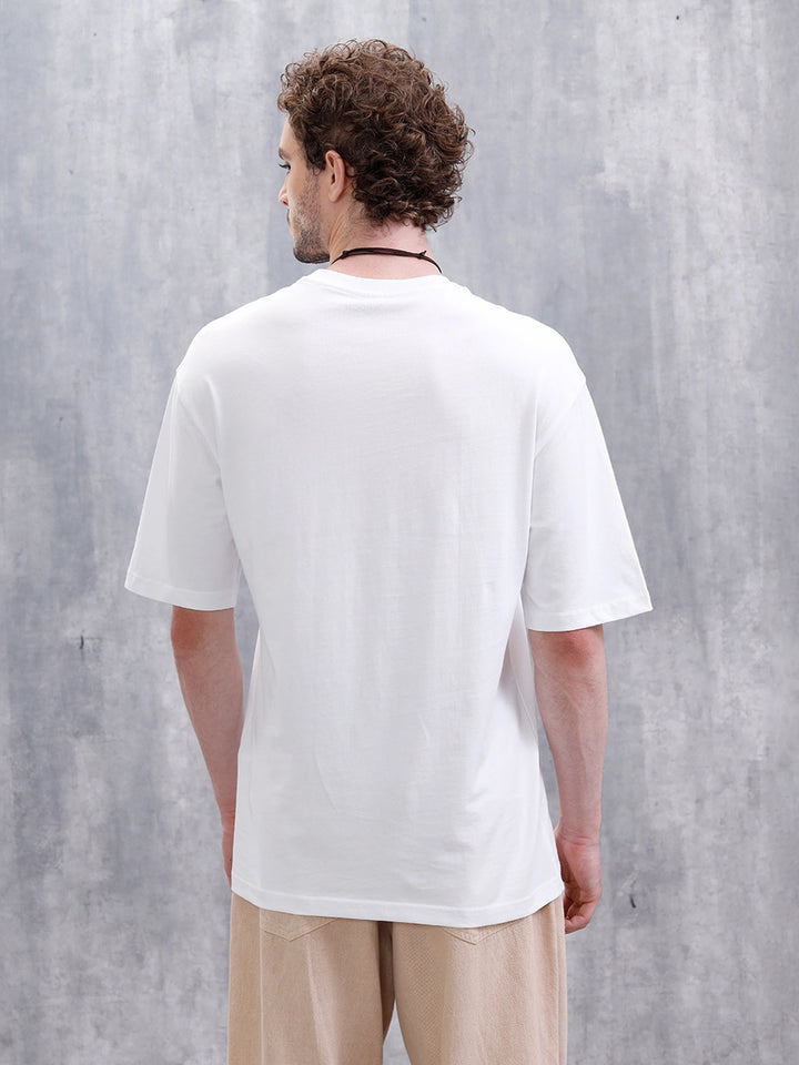 Solid Oversized Fit T-Shirt | White