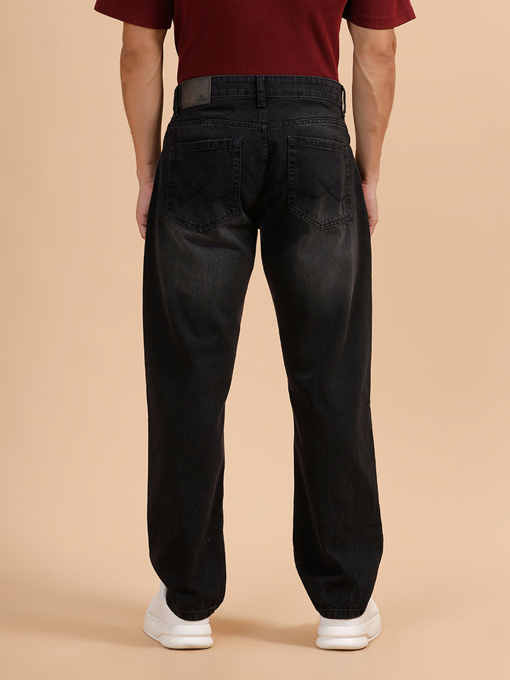 Solid Light Fade Anti Fit Jeans | Dark Grey