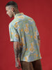 Breezy Blue Tropical Print Shirt