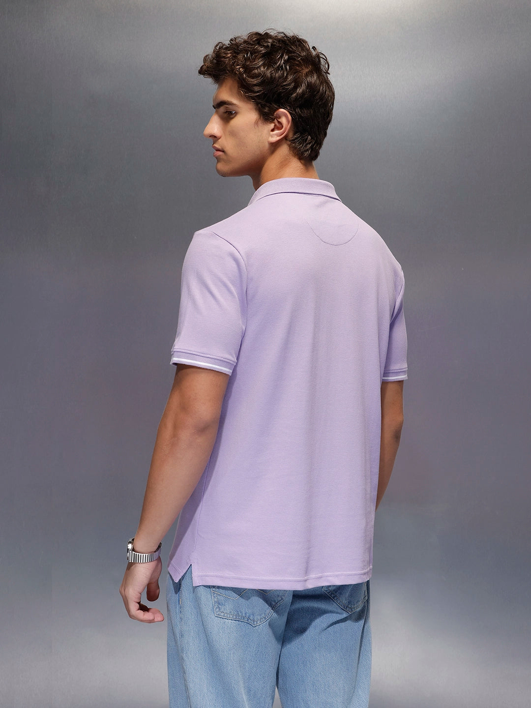 Men's Regular Fit polo tshirt |  Purple