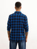 Classic Regular Fit Checkered Shirt | Blue