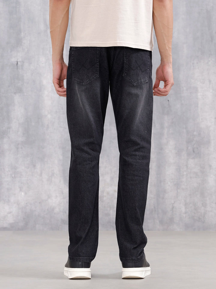 Classic Straight Leg Casual Jeans | Dark Grey