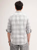 Slim Fit Checkered Shirt | Grey