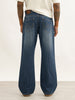 Classic Washed Bootcut Denim Jeans | Blue