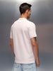 Men's casual slim fit polo t-shirt with contrast detail  | Pink