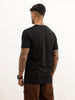 Slim Fit Placement Printed T-Shirt | Black